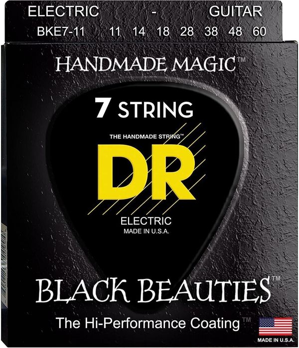 DR Strings DR Strings Black Beauties BKE7-11
