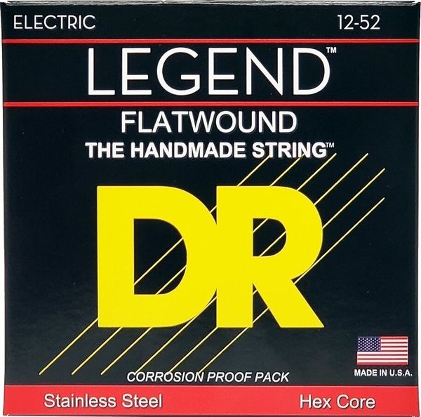 DR Strings DR Strings Legend Flatwound Medium 12-52 Струни за електрическа китара