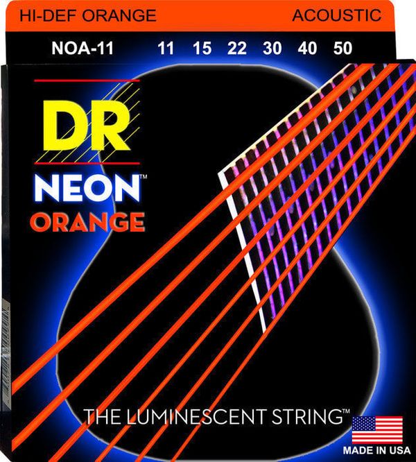 DR Strings DR Strings NOA-11 HiDef Neon Струни за акустична китара