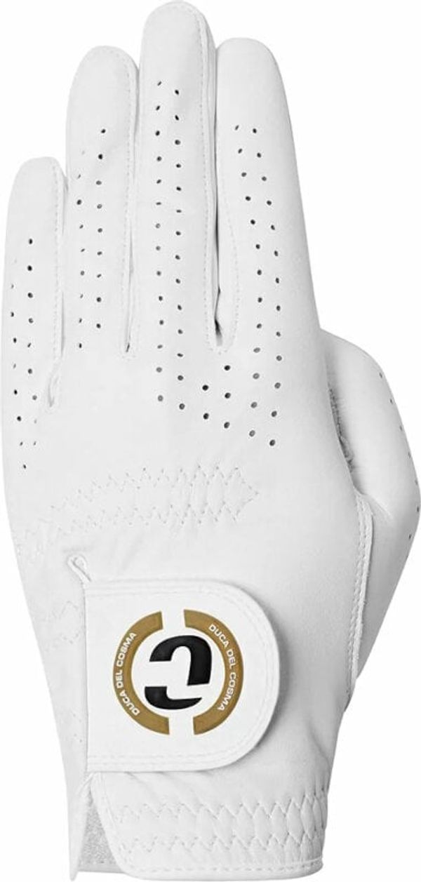 Duca Del Cosma Duca Del Cosma Elite Pro Mens Golf Glove Left Hand for Right Handed Golfer Fontana White M/L
