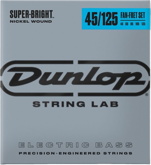 Dunlop Dunlop DBSBNFF45125 Bass Super Bright Nickel Fan-Fret Set Струни за 5-струнна бас китара