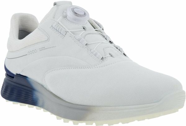 Ecco Ecco S-Three BOA Mens Golf Shoes White/Blue Dephts/White 39
