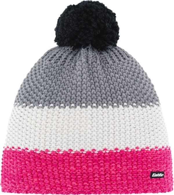 Eisbär Eisbär Star Pompon Beanie Pink/White/Grey UNI Шапка