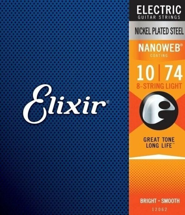 Elixir Elixir 12062 Nanoweb Light 8 String Струни за електрическа китара