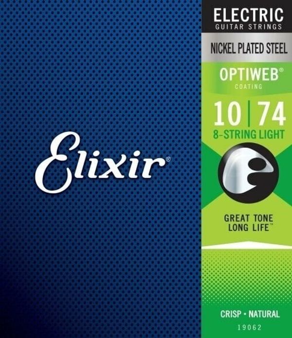 Elixir Elixir 19062 Optiweb Light 8 String Струни за електрическа китара