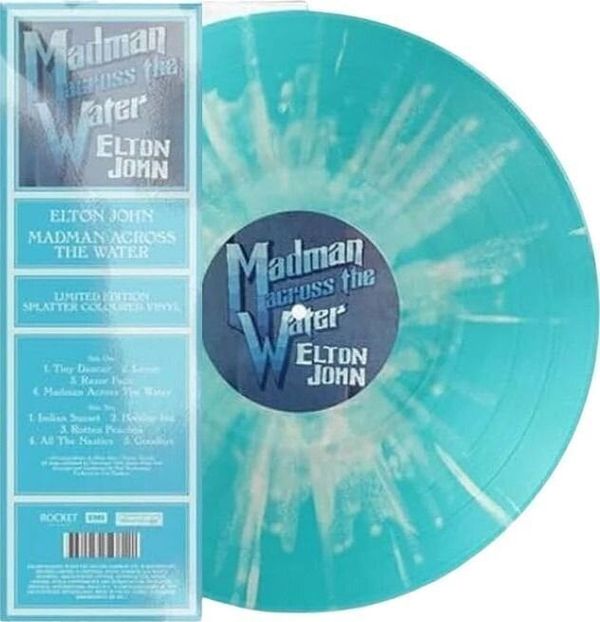 Elton John Elton John - Madman Across The Water (Light Blue Splatter Coloured) (LP)