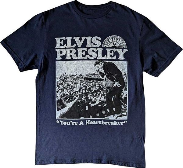 Elvis Presley Elvis Presley Риза Heartbreaker Unisex Navy Blue M