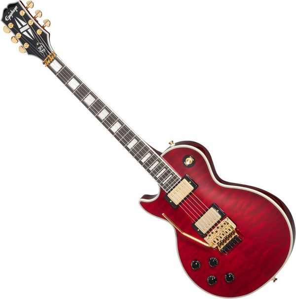 Epiphone Epiphone Alex Lifeson Les Paul Custom Axcess Ruby Електрическа китара