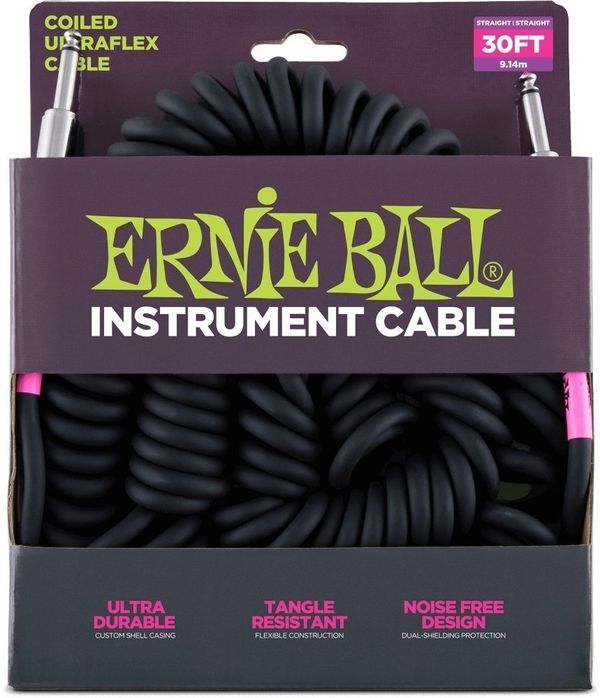 Ernie Ball Ernie Ball P06044 Черeн 9 m Директен - Директен