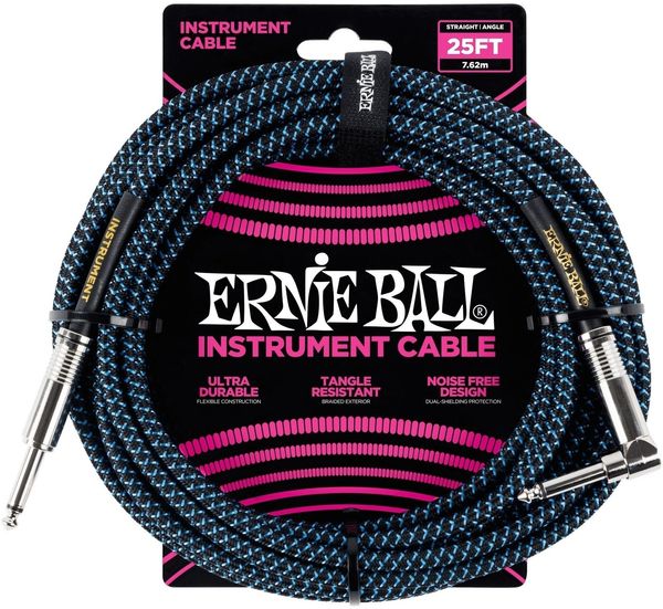 Ernie Ball Ernie Ball P06060 Син-Черeн 7,5 m Директен - Ъглов