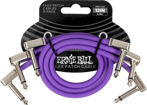 Ernie Ball Ernie Ball Flex 3 Pack 30,48 cm Ъглов - Ъглов Пач кабел