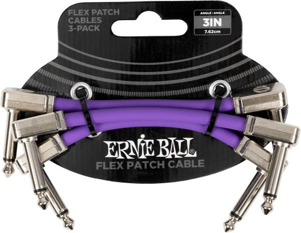 Ernie Ball Ernie Ball Flex 3 Pack 7,62 cm Ъглов - Ъглов Пач кабел