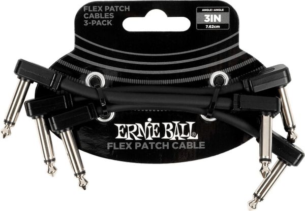 Ernie Ball Ernie Ball Flex 3 Pack 7,62 cm Ъглов - Ъглов Пач кабел