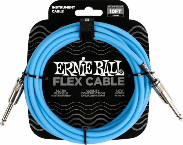 Ernie Ball Ernie Ball Flex Instrument Cable Straight/Straight 3 m Директен - Директен Инструментален кабел