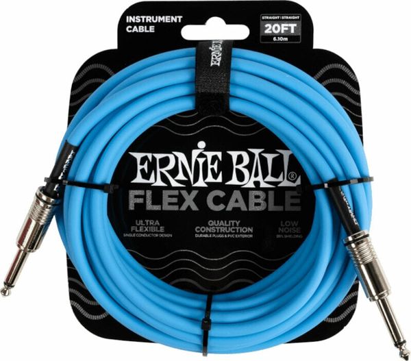 Ernie Ball Ernie Ball Flex Instrument Cable Straight/Straight 6 m Директен - Директен Инструментален кабел