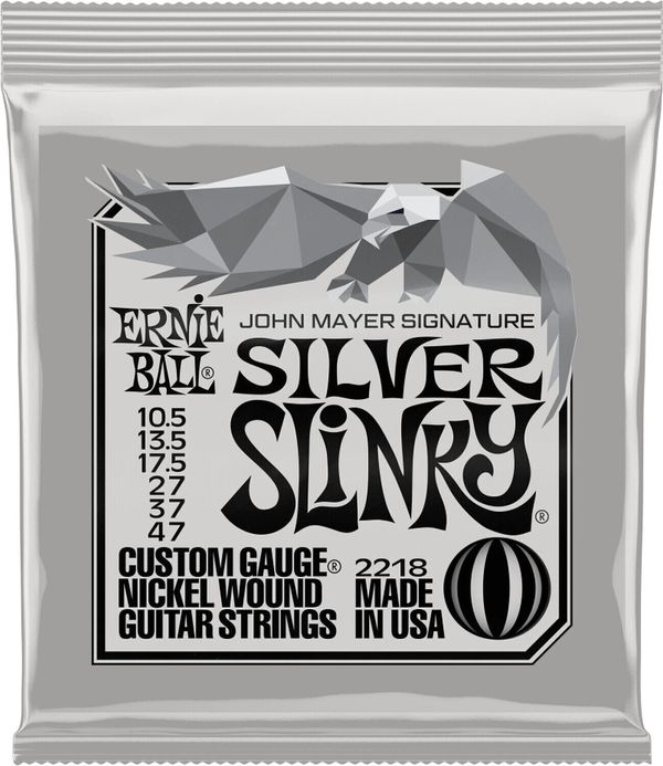Ernie Ball Ernie Ball John Mayer Silver Slinky Nickel Wound Electric Guitar Strings Струни за електрическа китара