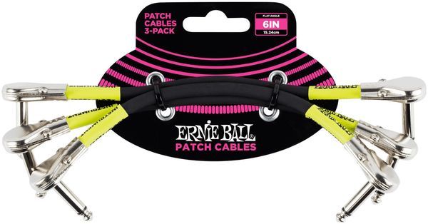 Ernie Ball Ernie Ball P06059 15 cm Ъглов - Ъглов Пач кабел