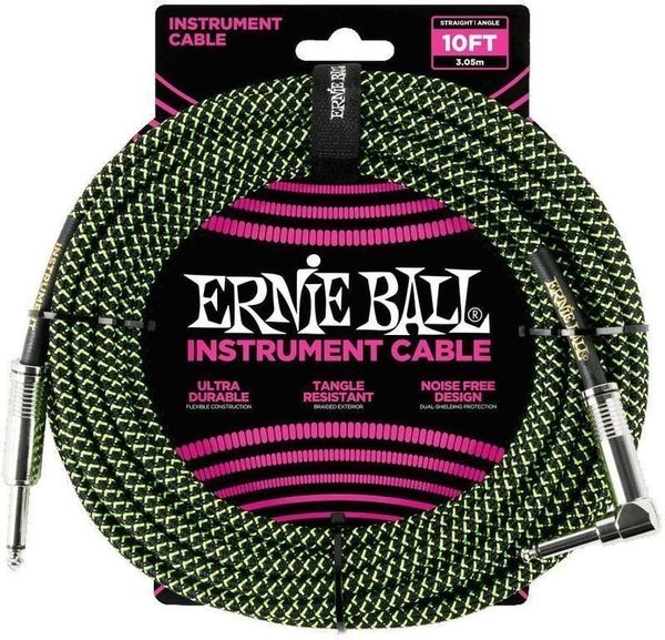 Ernie Ball Ernie Ball P06077-EB 3 m Директен - Ъглов Инструментален кабел