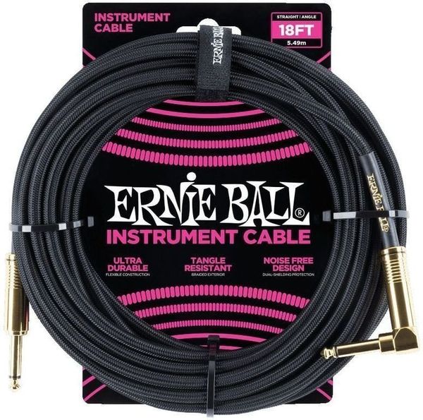 Ernie Ball Ernie Ball P06086-EB Черeн 5,5 m Директен - Ъглов