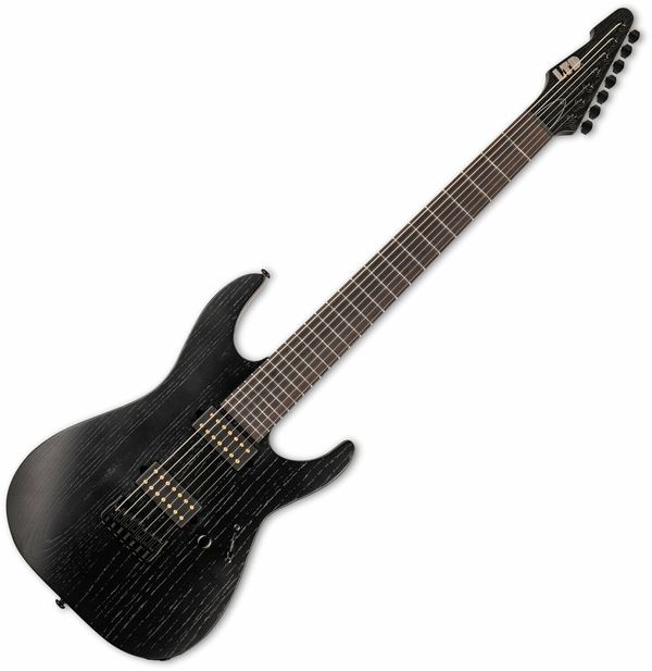 ESP LTD ESP LTD AW-7 Baritone Alex Wade Open Grain Black