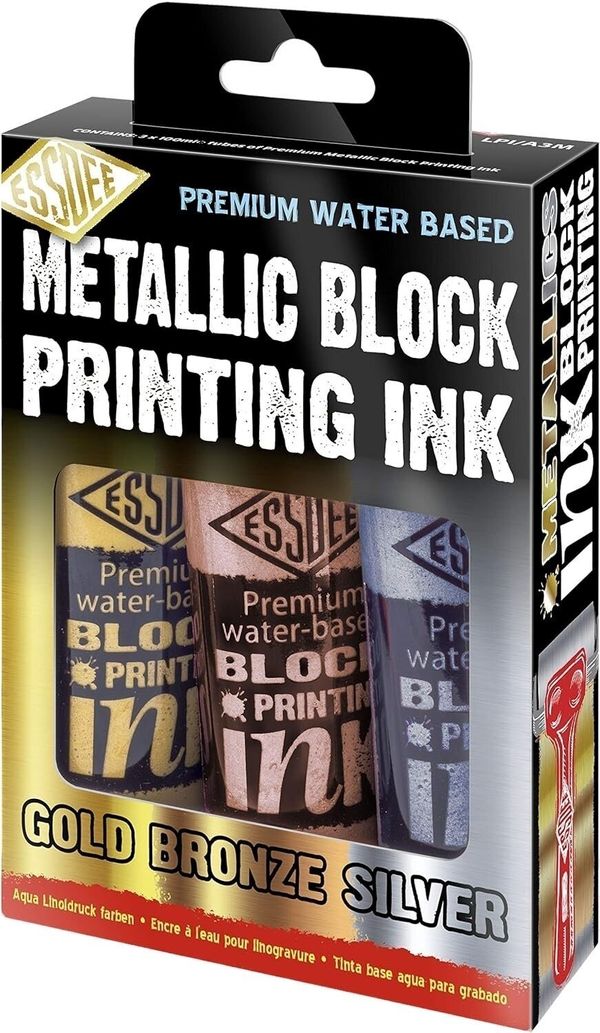 Essdee Essdee Block Printing Ink Боя за линогравюра Metallic 3 x 300 ml