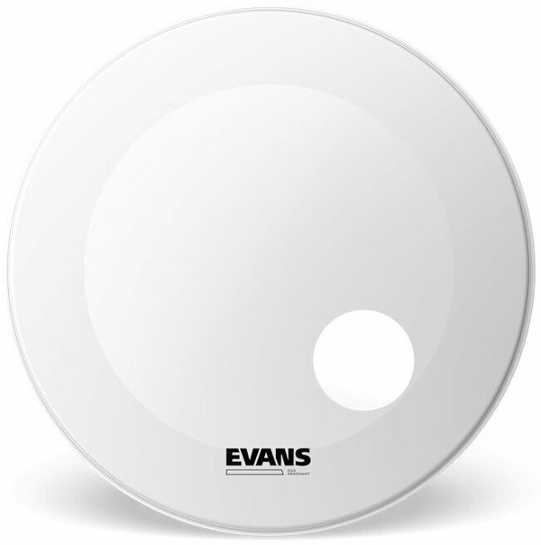 Evans Evans BD24RGCW EQ3 Coated White 24" бял Кожа за барабани резонансна
