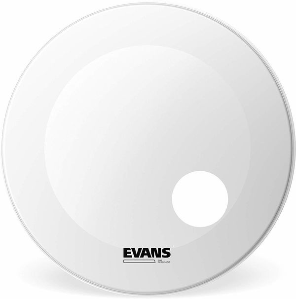 Evans Evans BD22RGCW EQ3 Coated White 22" бял Кожа за барабани резонансна