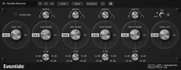 Eventide Eventide EQ45 Parametric EQ (Дигитален продукт)