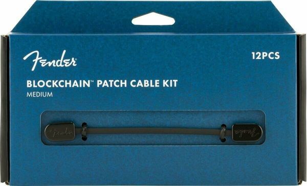Fender Fender Blockchain Patch Cable Kit MD Черeн Ъглов - Ъглов