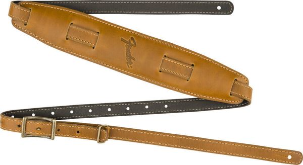 Fender Fender Mustang Vintage Saddle Strap Long Butterscotch Кожен колан за китара Butterscotch