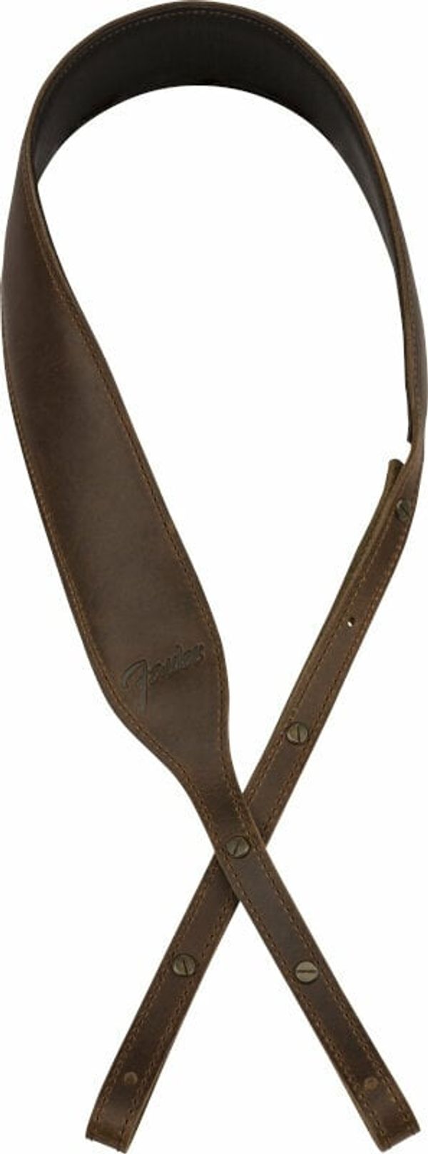 Fender Fender Paramount Banjo Leather Strap Кожен колан за китара Brown