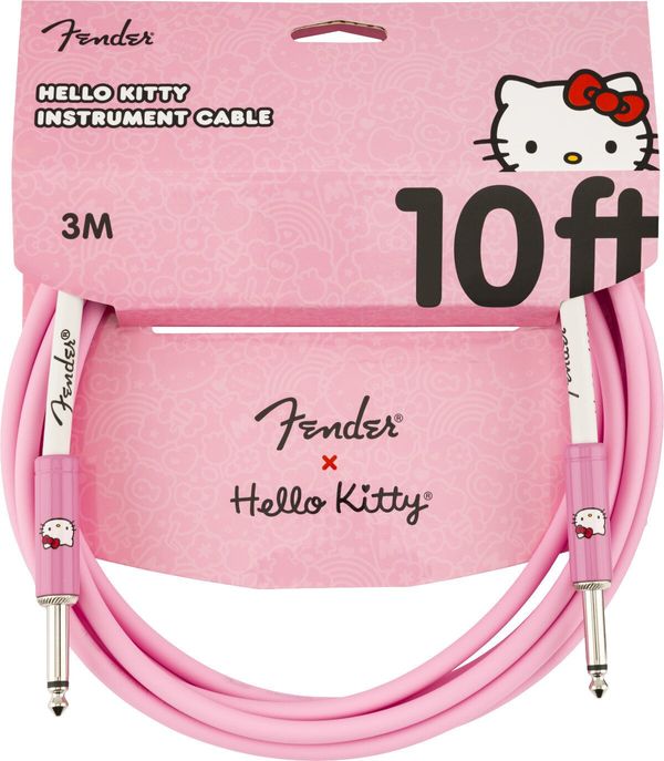 Fender Fender Hello Kitty Instrument 10ft / 3‚05 m Директен - Директен Инструментален кабел