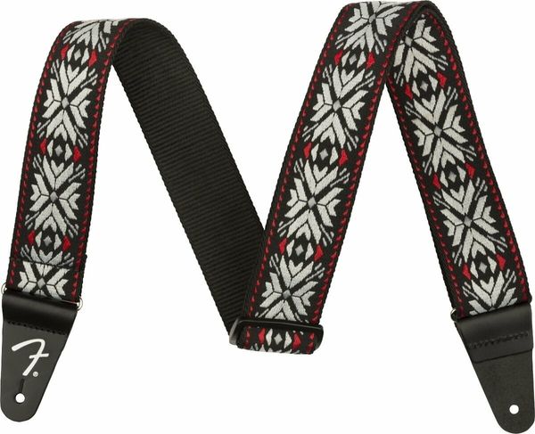 Fender Fender Pasadena Woven Strap Колан за китара Red Snowflake