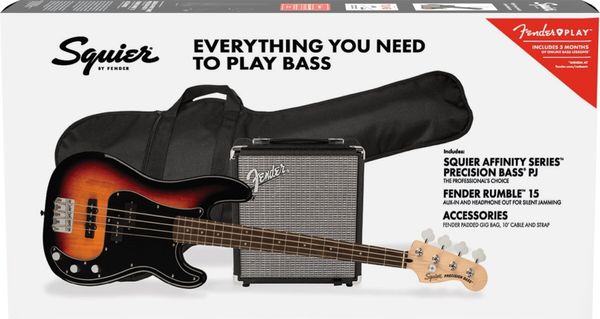 Fender Squier Fender Squier Affinity Series Precision Bass PJ Pack LRL 3-Color Sunburst Електрическа бас китара