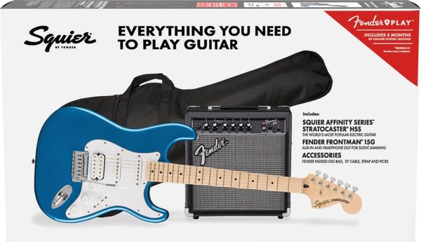 Fender Squier Fender Squier Affinity Series Stratocaster HSS Pack MN Lake Placid Blue Електрическа китара