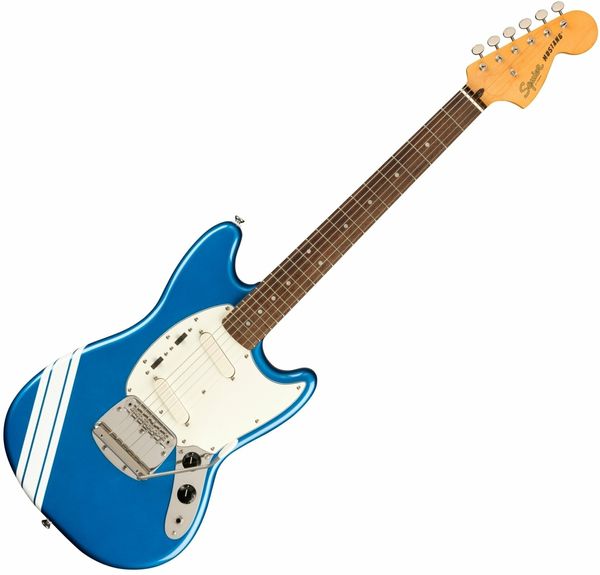 Fender Squier Fender Squier FSR 60s Competition Mustang Classic Vibe 60s LRL Lake Placid Blue-Olympic White Stripes