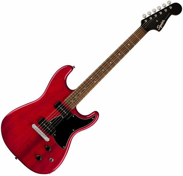 Fender Squier Fender Squier Paranormal Strat-O-Sonic Crimson Red Transparent