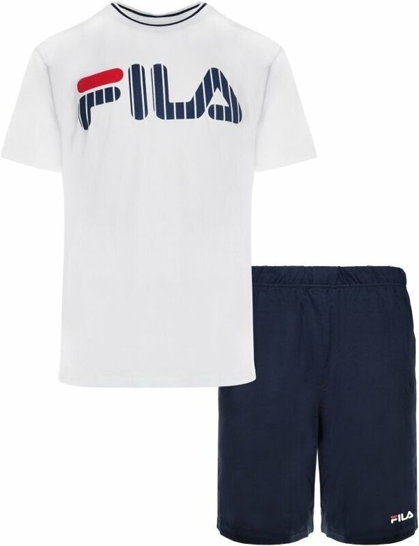 Fila Fila FPS1131 Man Jersey Pyjamas White/Blue M Фитнес бельо