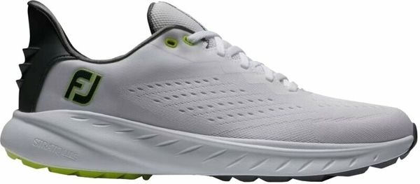 Footjoy Footjoy Flex XP Mens Golf Shoes White/Black/Lime 42,5