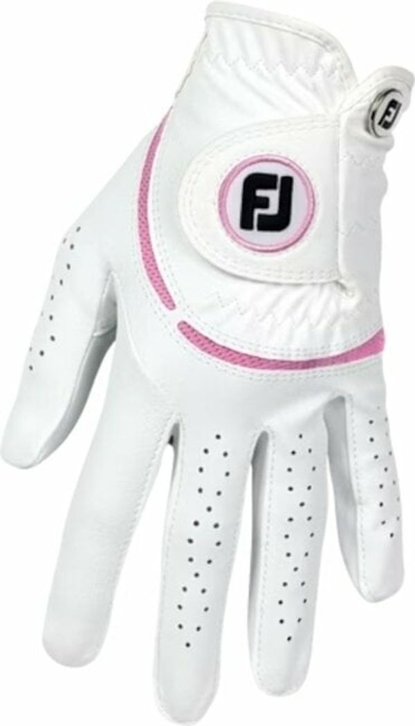Footjoy Footjoy Weathersof Golf White/Pink Лява ръка M/L Дамски ръкавици