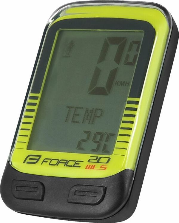 Force Force WLS Bike Computer 20 Wireless Fluo Yellow