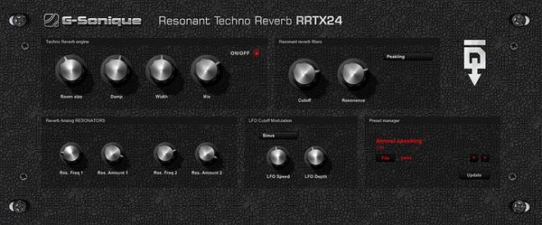 G-Sonique G-Sonique RRTX24 Resonant Techno Reverb (Дигитален продукт)