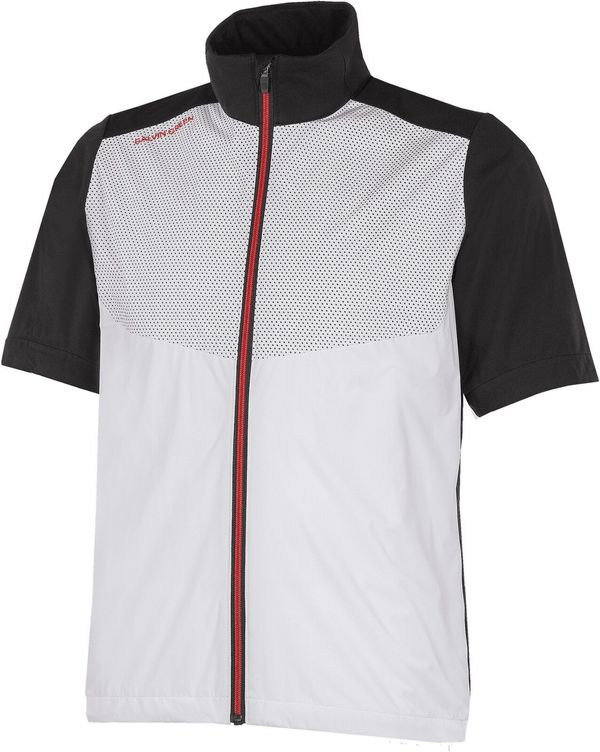 Galvin Green Galvin Green Livingston Mens Windproof And Water Repellent Short Sleeve Jacket White/Black/Red M