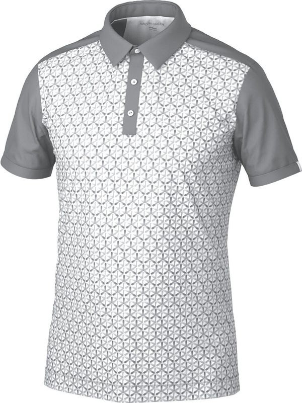 Galvin Green Galvin Green Mio Mens Breathable Short Sleeve Shirt Cool Grey/Sharkskin L