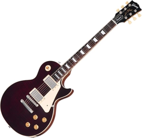 Gibson Gibson Les Paul Standard 50s Figured Top Translucent Oxblood Електрическа китара