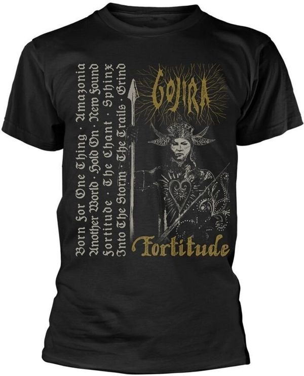 Gojira Gojira Риза Fortitude Tracklist Unisex Black S
