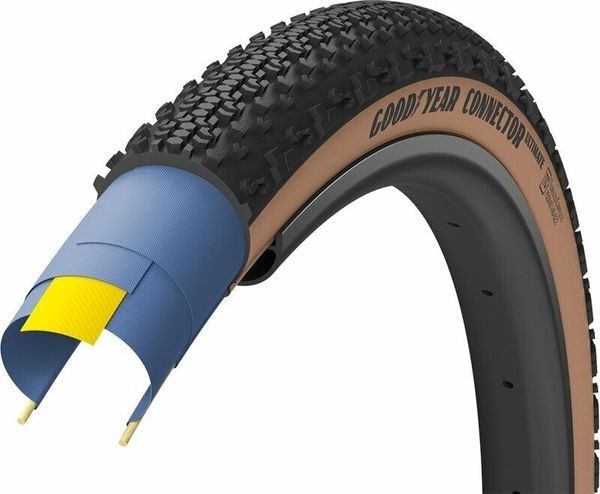 Goodyear Goodyear Connector Ultimate Tubeless Complete 29/28" (622 mm) 35.0 Black/Tan Folding Гума за шосеен велосипед