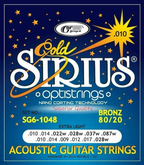 Gorstrings Gorstrings SIRIUS Gold SG6-1048 Струни за акустична китара