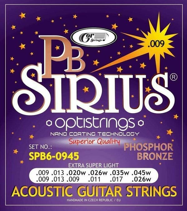 Gorstrings Gorstrings Sirius SPB6-0945 Струни за акустична китара