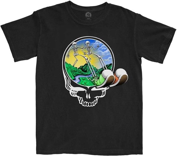 Grateful Dead Grateful Dead Риза Skeles Stepping Unisex Black 2XL